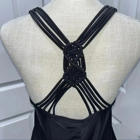24th and Ocean Swim top racerback with cool back detailing. - Picture 2 of 7